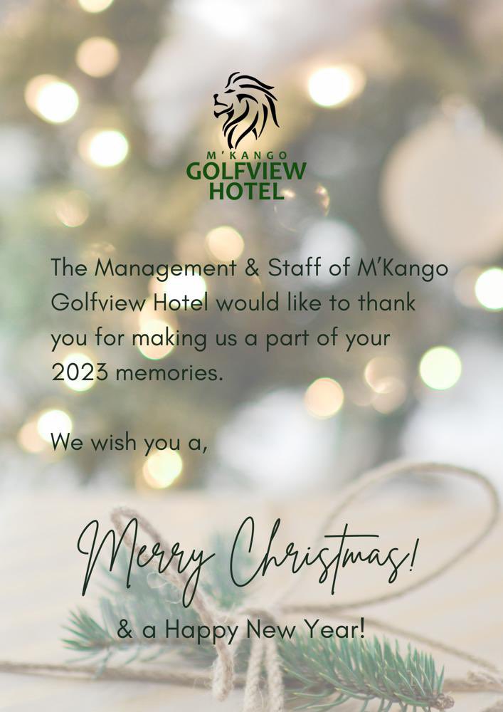 Happy holidays to all! May this season of Joy bring you a lifetime of happiness. We hope you will share those good times with us as your hosts. #servingyouwithpride #mkangogolfviewhotel #hotels #lusakazambia🇿🇲 #tourism #Zambia