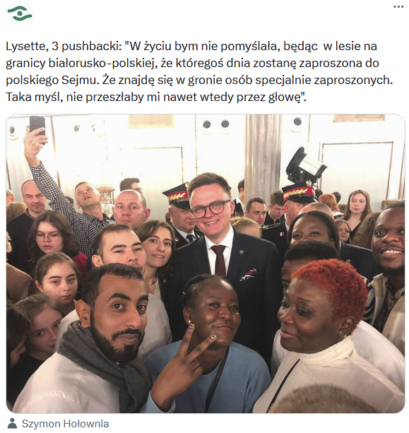 wolski_jaros's tweet photo. Panie Marszałku @szymon_holownia - rozumiem chrześcijańskie miłosierdzie i pomoc bliźniemu ale kryzys migracyjny na granicy to była zaplanowana i przeprowadzona przez Rosjan i Białorusinów akcja w celu tzw "osłony operacji ukraińskiej". Chodziło o destabilizację wewnętrzną Polski, izolowanie kraju na arenie międzynarodowej i zaangażowanie przeszło 20% aktywnych zasobów SZ RP na granicy. To była agresja hybrydowa za pomocą nielegalnej migracji. 
Podjęte wówczas działania były bardzo kontrowersyjne ale dokładnie tą samą drogą poszli Bałtowie i teraz Finowie. Nie jest to przypadek. Taka forma zaplanowanej agresji omija istniejące rozwiązania prawno - instytucjonalne w krajach UE, wykorzystuje - całkowicie szczytne i słusznie obecne w demokracjach zachodnich mechanizmy praw człowieka i wolności mediów  a do tego niesamowicie polaryzuje społeczeństwo. 
Pan właśnie powagą urzędu trzeciego najważniejszego polityka w kraju - zakładam że niechcący - legitymizuje nielegalną migrację i rosyjsko-białoruską hybrydową agresję na Polskę.  
Polscy żołnierze na granicy w 2021 nie bez przyczyny spotkali się z ogromnym wsparciem lokalnych mieszkańców. Do dziś wzmacniają ochronę tego rejonu będą w oderwaniu od rodzin i swoich domów. W tym samym  czasie Rosja za cichym przyzwoleniem Turcji odpala nowy szlak migracyjny w celu przygotowania kolejnej fali nielegalnej migracji. 
Zbieżność czasowa z Pana działaniami w Sejmie tyleż niefortunna co potencjalnie niebezpieczna.