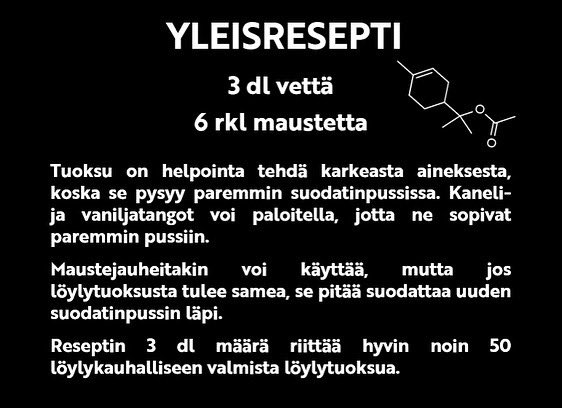 jiipeesalminen's tweet photo. Vielä ehdit tekemään oman joulutuoksusi, joko joulusaunaan tai lahjaksi 🌲🍋🍦🍪🎁🧪 Testaa Kemistin Kipakkaa, Proffan Parasta, tai kokkaa kokonaan oma tuoksusi jouluisista mausteista👩‍🔬👨‍🔬🧑‍🔬😎 
Erityisen mukavaa puuhaa myös joulun pyhiksi, jos pikkuväellä käy aika pitkäksi 🎄🎅🏻💯 https://t.co/C90ZxTii4G