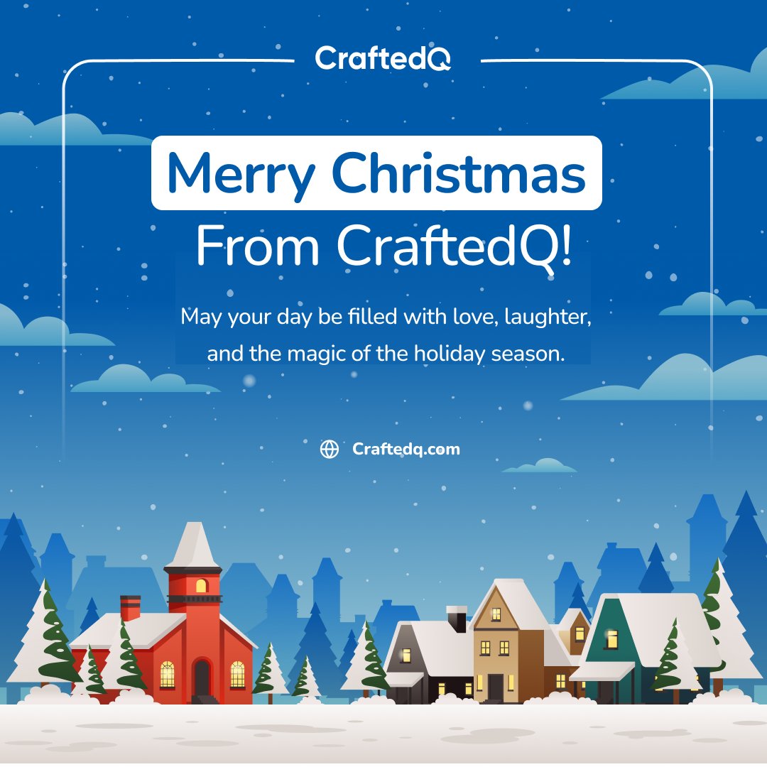 craftedqcom's tweet photo. "Merry Christmas from the CraftedQ team! 🎄🎁 May your day be merry &amp; bright, filled with #love, laughter, &amp; the joy of the season. #MerryChristmas #CraftedQJoy"

As the world celebrates the spirit of #Christmas, CraftedQ sends warm #wishes for a day filled with love &amp; joy.🌟🎅 https://t.co/npBJLgQwNf
