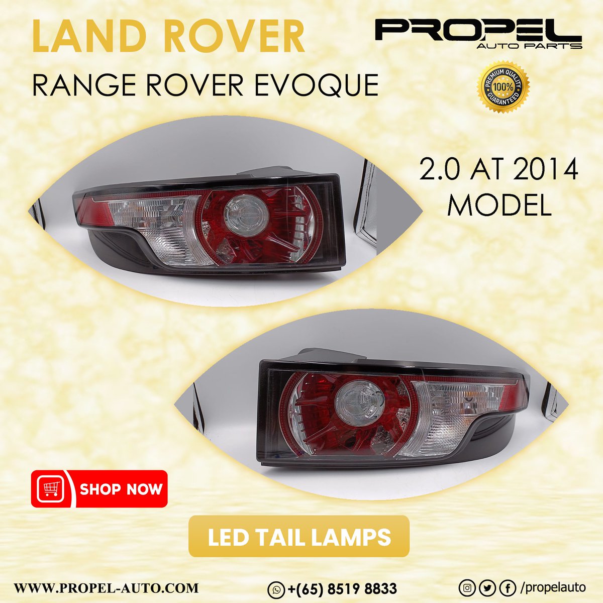 propelauto's tweet photo. Landrover Range Rover Evoque 2014' Tail lamps Set #OnSale 

Shop Genuine spares for your car at #PropelAutoParts #SG 

#Landrover #Evoque #Rangerover #Taillamp #Originalused #Reusewithquality #PremiumQuality #Singapore #Xmas #TailLight #RearLight #Carlight #Genuine #Buy #ShopNow https://t.co/Fr6rYqLZ4M