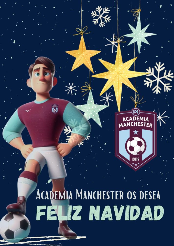 ☃️Desde la Academia Manchester os deseamos una feliz Navidad 🎄🎁