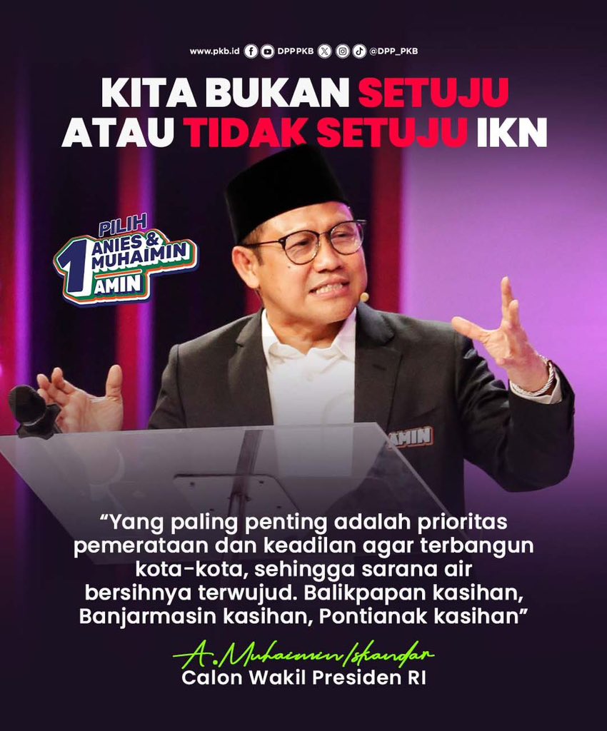 DPP_PKB's tweet photo. Bukan masalah setuju atau ga setuju, ini masalah prioritas ☝🏻@cakiminow 

#gusimin
#slepetnomics
#aniesmuhaimin https://t.co/4ofE1ZPvWw