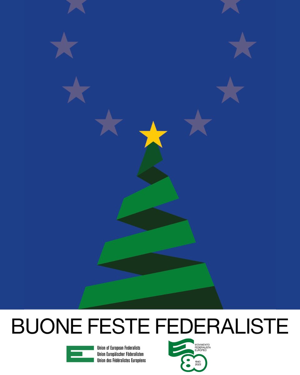 MFEPesaroFano's tweet photo. 🎄 Un anno si chiude, uno si apre (a proposito: la prossima newsletter è in uscita il 1° gennaio, iscrivetevi  https://t.co/Ktw7kQaxgS) 
I nostri migliori auguri a ogni #federalista, che sappia o no di esserlo: se amate #Pace, #Libertà e #Giustizia allora siamo dalla stessa parte https://t.co/S6Z4a225FV