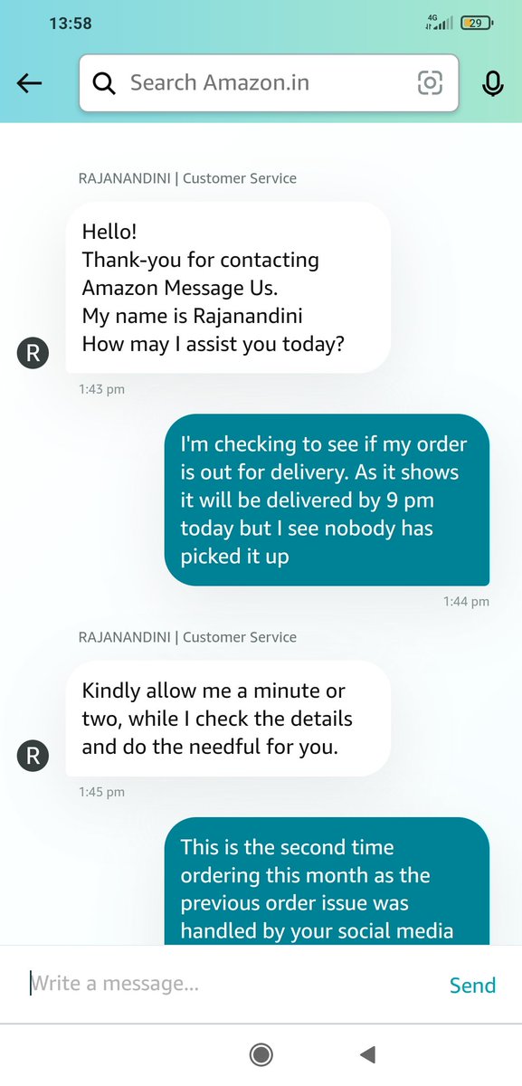 JonathanSatish's tweet photo. Round 2 @amazonIN let's see how this delivery goes! https://t.co/DbQ6SwbqOB