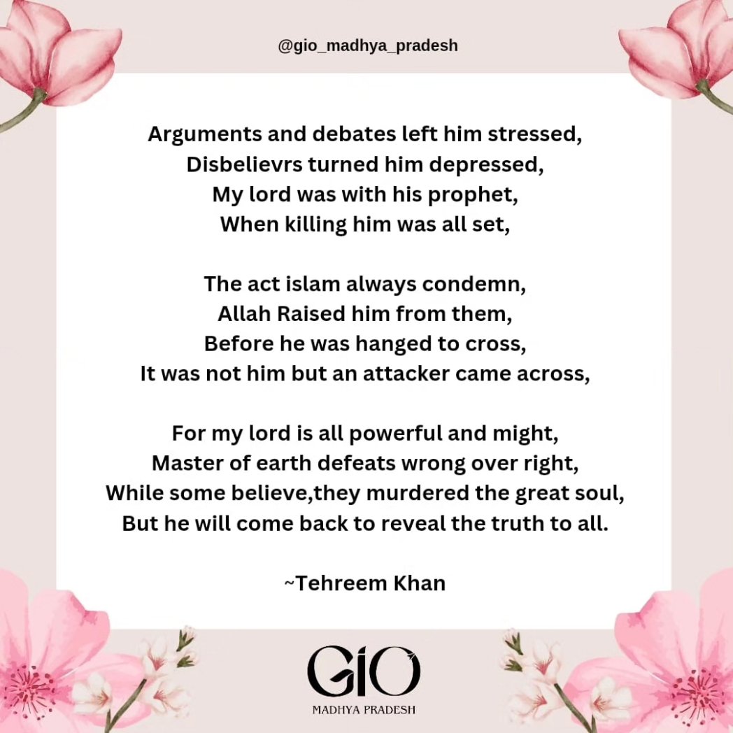 GioMadhya's tweet photo. [Jesus] said, "Indeed, I am the servant of Allah . He has given me the Scripture and made me a prophet. 
    
[Quran 19:30]

#prophetjesus 
#prophetjesuspbuh 
#profetmohammedﷺ 
#christmas #islam #bible #quran 
#gioindia #girlsislamicorganisation 
#gio_madhyapradesh https://t.co/iTOI38JSG8