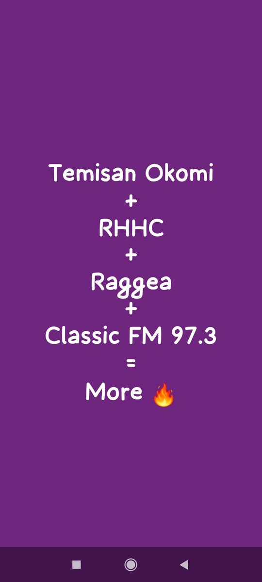 TamaraTare4's tweet image. #SaturdayExpress
@ClassicFM973 @temiokomi