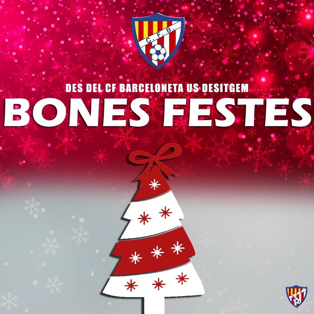 Des del CF Barceloneta desitgem Bones Festes 🎄 a tota la familia marinera ⚓

#SomMariners 🔴⚪ #Barceloneta
