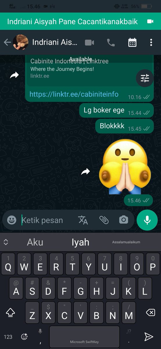 Caca tae gw lagi boker di vc