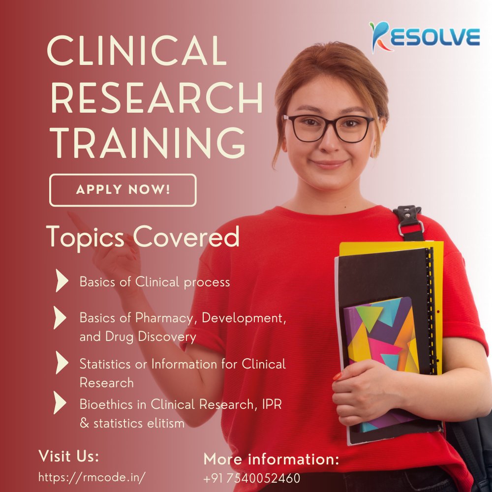 RMCode2013's tweet image. Institutes for clinical research provide advance clinical research certification course with sufficient study materials and placement opportunities.
rmcode.in/clinical-resea…
#ClinicalResearchCourses #ClinicalDataManagementCourse #ClinicalResearchTraining #ClinicalResearchCenter