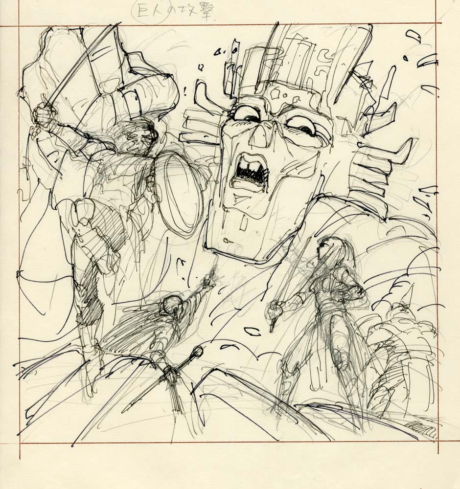同じくソーサリアンのラフ。
Some rough sketches for Sorcerian. 