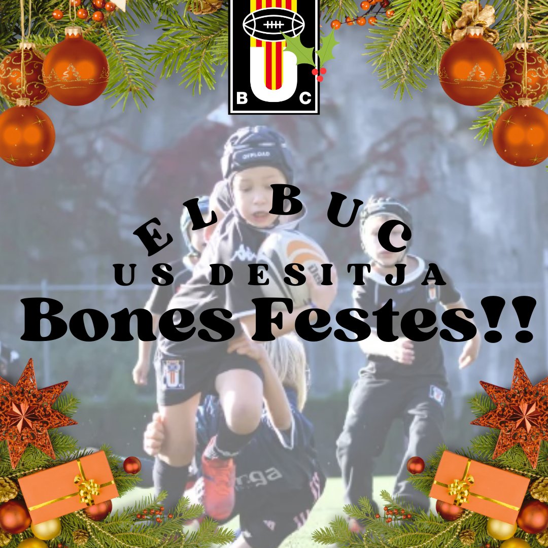 buc1929's tweet photo. El BUC us desitja a tots i totes molt bones festes i una boníssima entrada a l'any 2024🎉✨️

Un any que esperem que estigui ple de rugby, tercers temps i amistats🏉

#SOMBUC #SOMCLUB https://t.co/TK0Wetr3go
