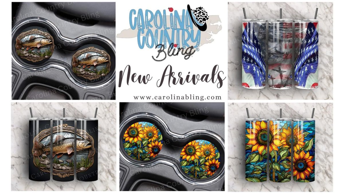 carolinabling.com/?ref=MANDYBUFF… #carolinabling #earrings #bag #carcoasters #tumblers #necklace