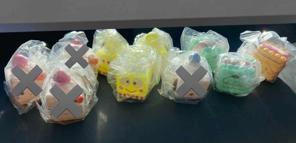 __ix422_'s tweet photo. ハローキティ、けろっぴ×1、ポチャッコ×2　〆

残り
けろっぴ×3、ポムポムプリン×3、シナモロール×2 https://t.co/sGLdjuJ1Id