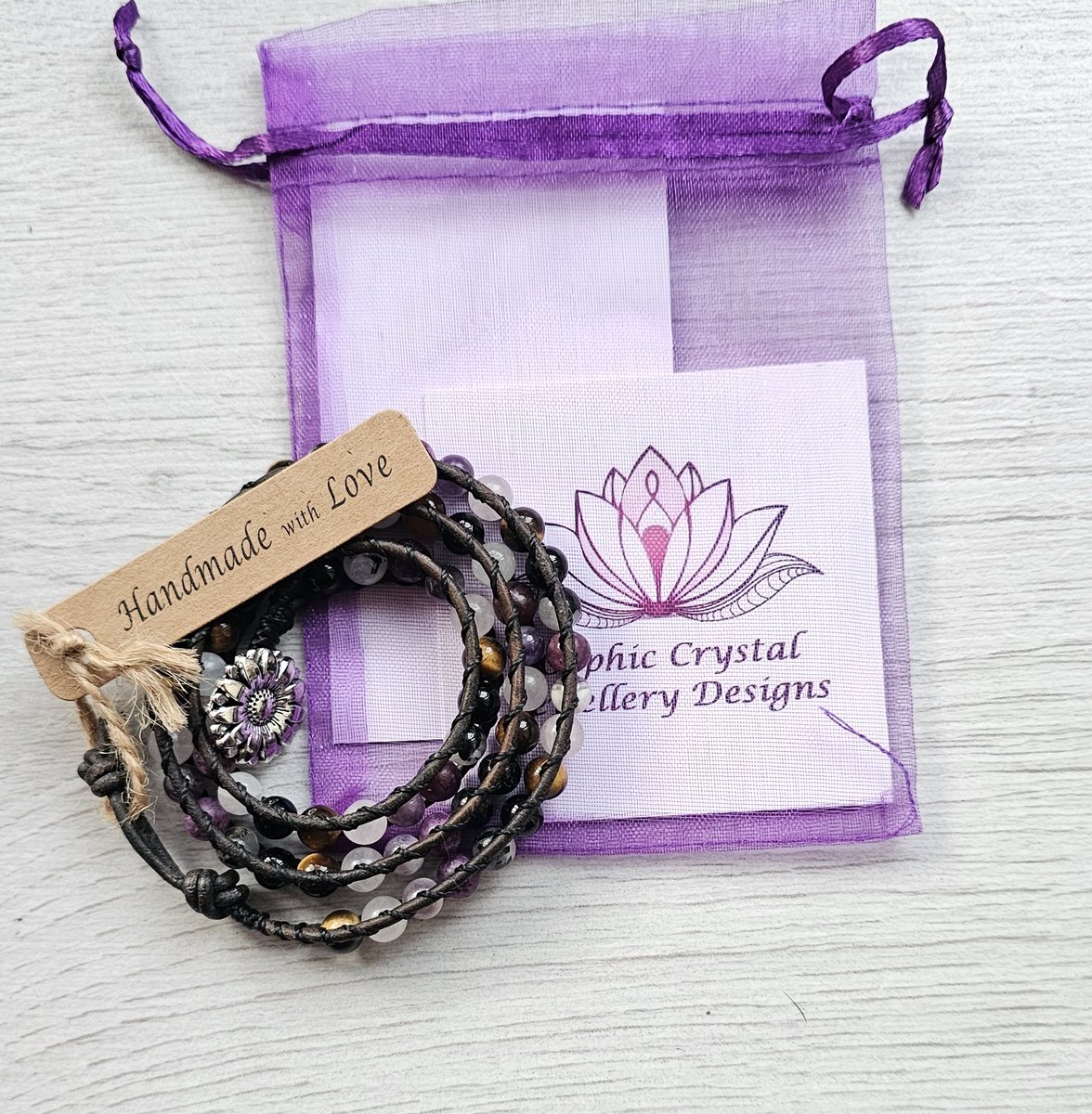 OrphicCrystal's tweet photo. One of the last orders of 2023. I feel so #blessed that in the short time since restarting my #SmallBusiness creating healing #crystaljewellery, I have had so many orders from so many wonderful customers ❤️ 
#Gratitude #handmadejewelry #healing #bracelets #queenof #handmade #gift https://t.co/f0GessMWbc
