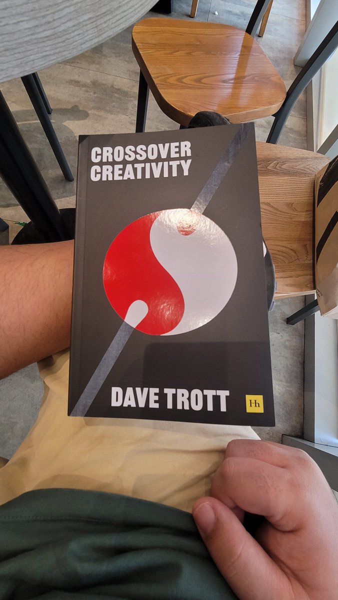 drumitology's tweet photo. Early into the chapters in the of the #CrossoverCreativity book and I'm already learning a lot. A worthwhile addition to my library. Thank you, @davetrott for sharing your wisdom and insights to the world. https://t.co/DLlikA5VuK