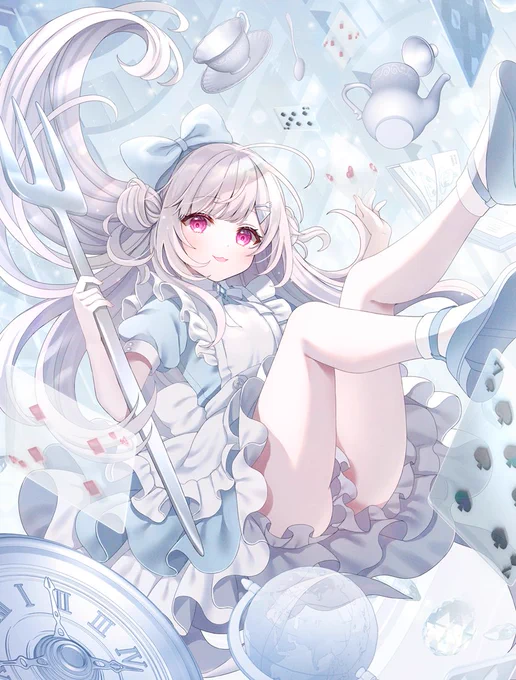 珍しく彩度低めのイラストを描かせて頂きました 