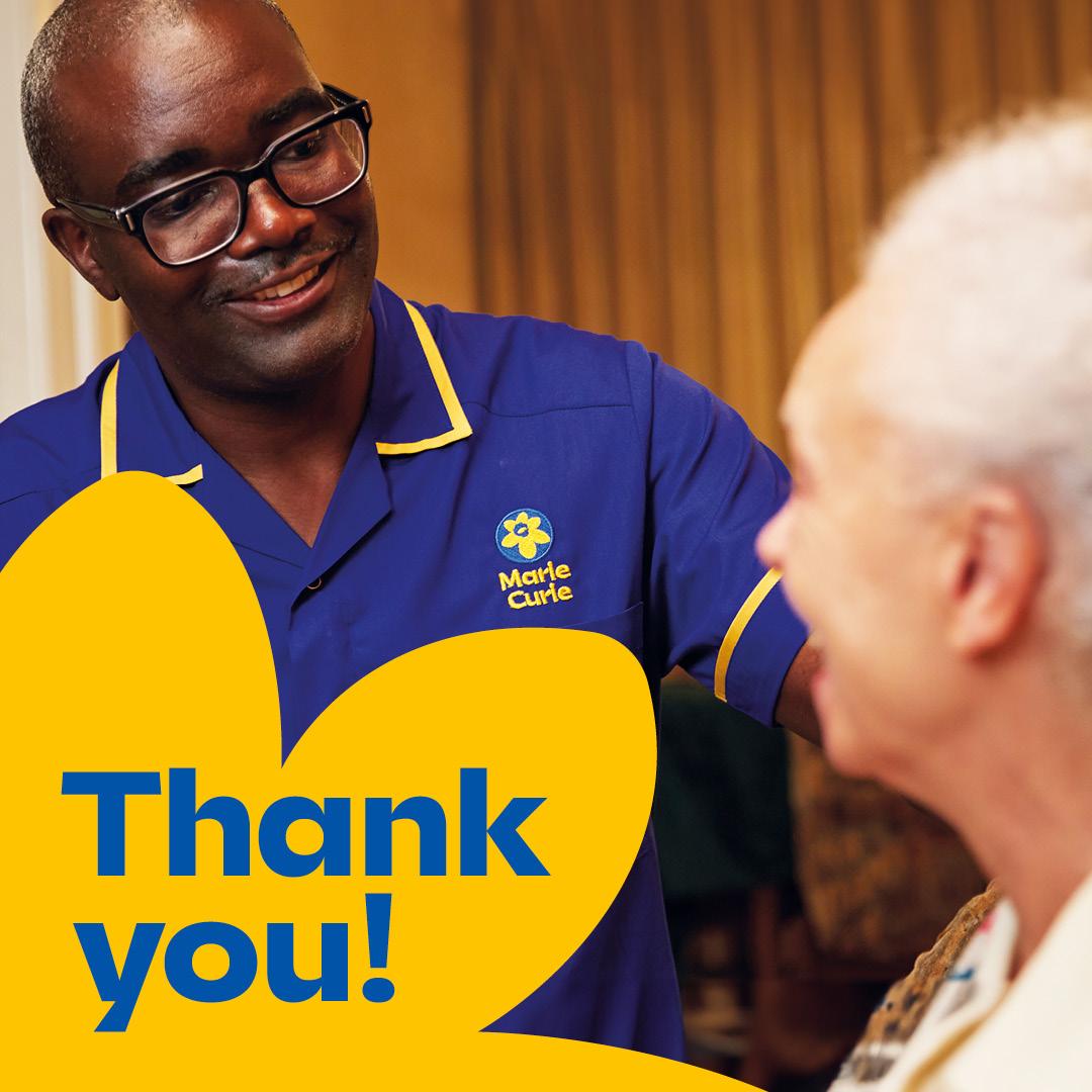 This Christmas, Marie Curie Nurses &amp; healthcare professionals will be working in our hospices and people's homes, to bring expert care to those at the end of their lives.

Please join us in saying a heartfelt thank you 💛