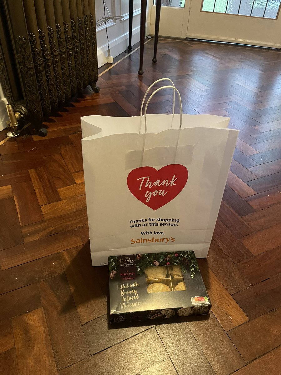 Thanks for the Christmas present <a href="/sainsburys/">Sainsbury's</a> - we will enjoy these 🎄🎅🎁