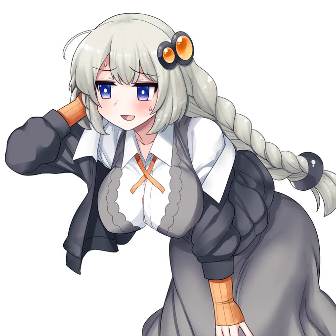 動画用素材にするつもりで描いたのに前傾姿勢すぎてゲーム画面を隠しちゃう困ったネェ～ 
