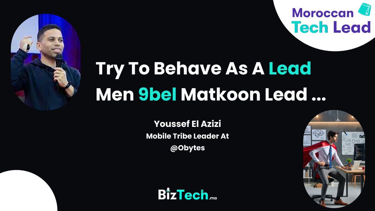 BizTechConf's tweet image. 🚀🚀 The latest episode of our Moroccan Tech Lead podcast is now LIVE!. 

The episode 4 with @elaziziyoussouf Mobile Tribe Leader. Don’t miss out on this innovative journey. 
🔗 buff.ly/3RrPCko

#MoroccanTech #Innovation #NewEpisode