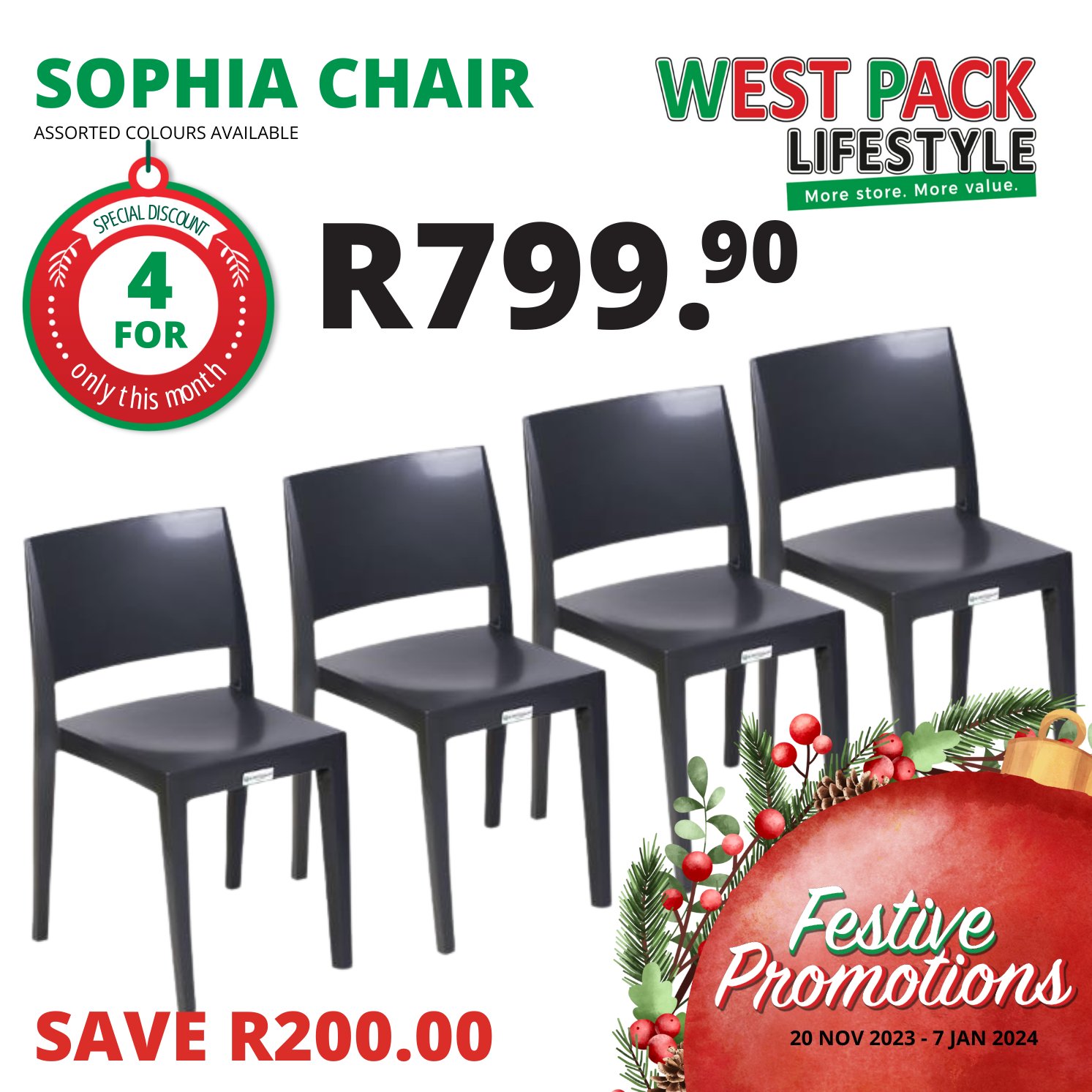 Plastic chairs 2025 at westpack