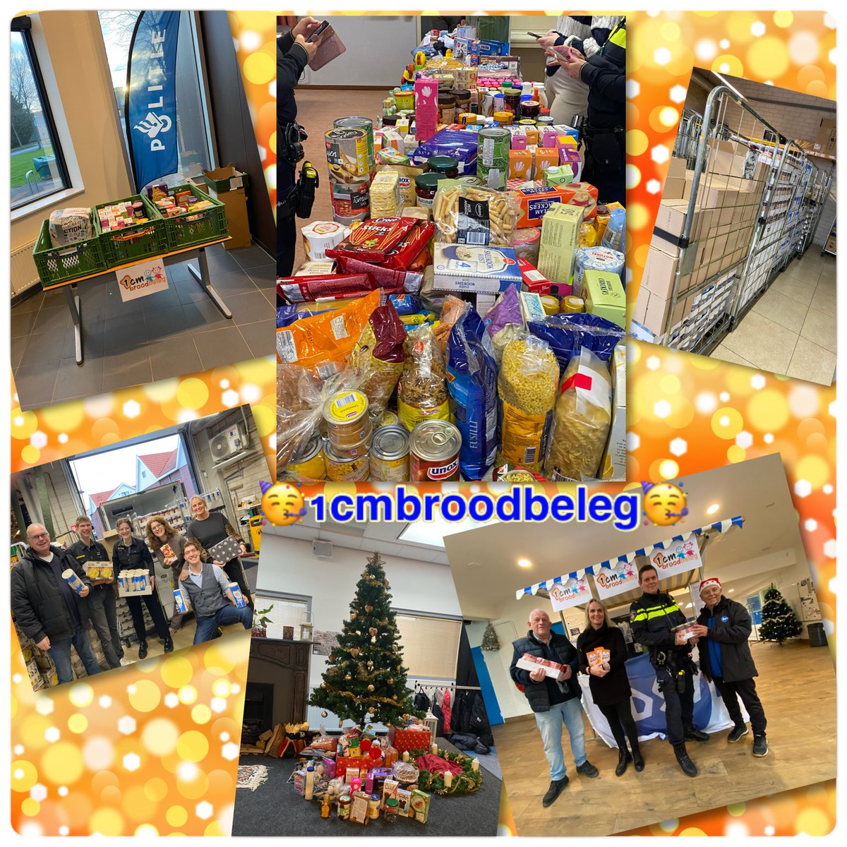 Met wijkagenten Tessa en Chiel op heel veel scholen en sportverenigingen de donaties opgehaald voor onze🥳1cmbroodbeleg actie🥳. We hebben heel, heel veel gedoneerd gekregen en we hebben kunnen trakteren op een mega dik 'Feestje op die Boterhammen!' Dank aan al donateurs van X!💖