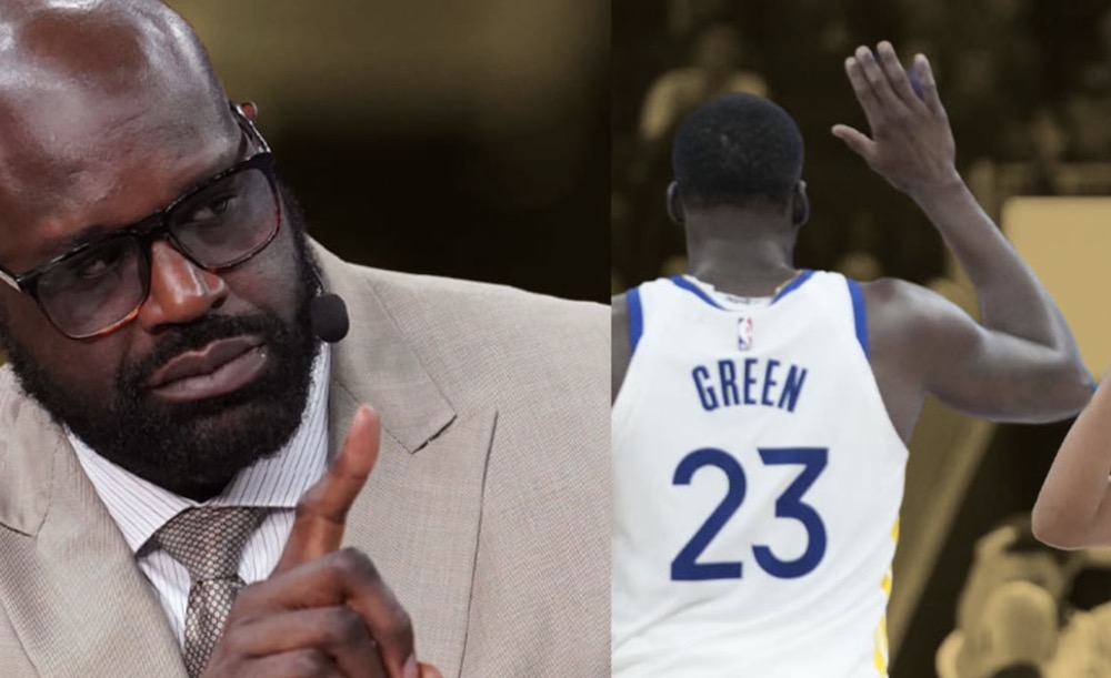 shaqfu_radio's tweet photo. Shaq gives his reaction to Draymond Green's latest suspension. https://t.co/DyYgxt6sL5 https://t.co/BdMndYolh8