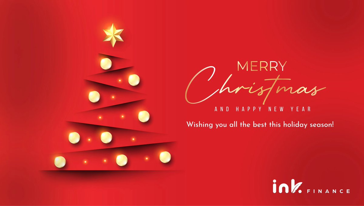 inkfinance's tweet photo. 🌟✨ Twinkling lights, cozy nights, and the spirit of giving – it's Christmas time! 🎄🎅 

 We Wish you and your loved ones a holiday season filled with warmth, happiness, and the joy of shared moments. Merry Christmas! 🔔 #inkfinance https://t.co/k3buDWa0UJ