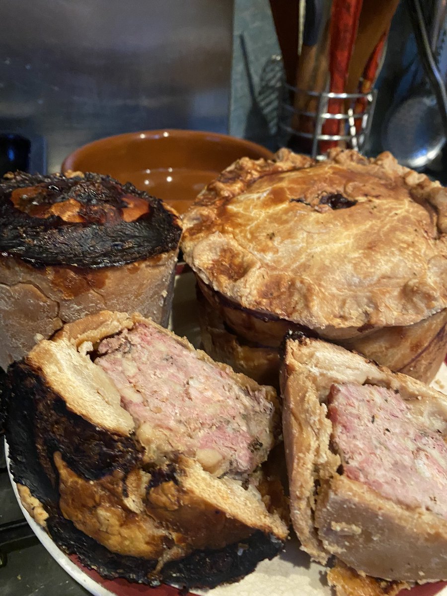 Homemade Pork Pie - first attempt as mum no longer doing it 💔she did enjoy it for breakfast and said as good as hers dad reckons 10/10. Happy bird today 😁🤩