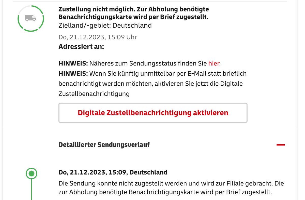 bucketrides's tweet photo. @DHLPaket Wir wollen gerne heute ein Paket abholen, dass der Zusteller (statt es zu liefern, obwohl wir zuhause waren) mal wieder in eine "Filiale" gebracht hat. In der App ist nicht zu sehen, wo das Paket steckt, und die Benachrichtigungskarte ist bis heute nicht da – was tun? https://t.co/sRWPKIDvZi