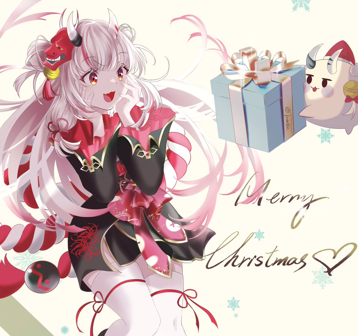 TsukiDC's tweet photo. Merry Christmas 🎄🎁 

#百鬼絵巻 https://t.co/6hS6Nelzbh