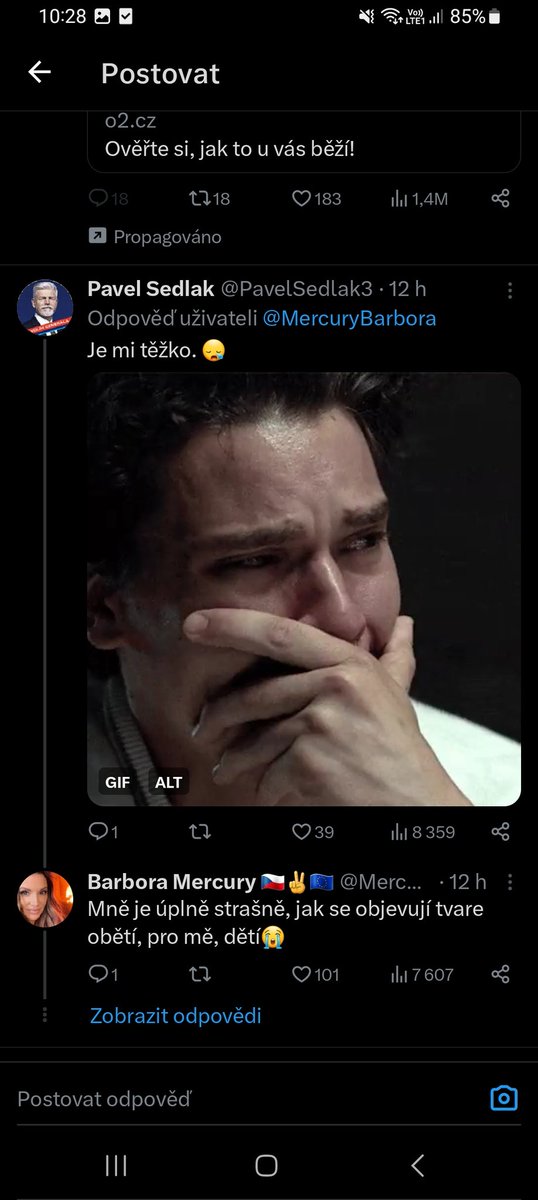 Vyjadrit smutek gifem je wild