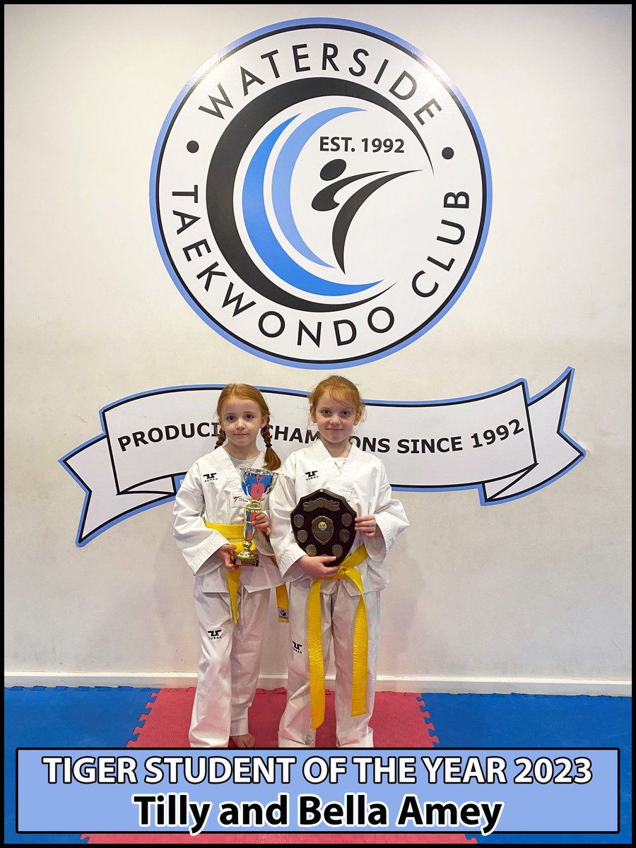 WatersideTKD's tweet photo. Bella and Tilly started off in the Tigers class before joining our sparring one.
Both girls have been so impressive especially their leg control.
Two great students with an amazing future at the club.
#HampshireMartialArtsClubOfTheYear2023
#prestigeaward2023 https://t.co/YLpwVrSckg