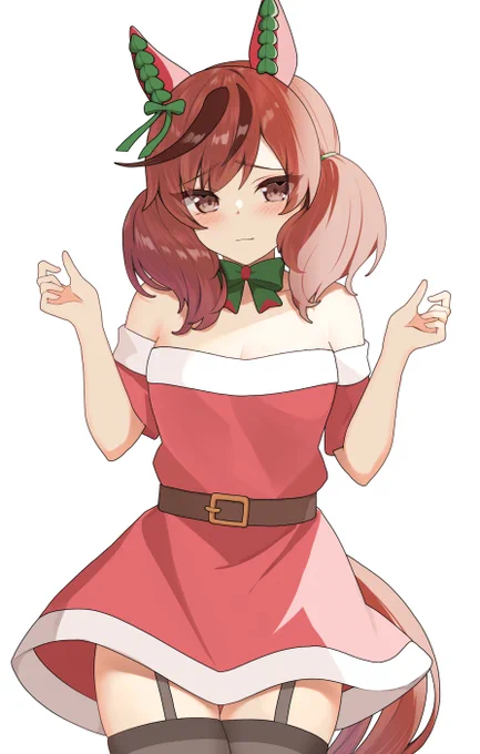 クリスマスネイチャさん(縦長なのでタップ推奨) #ウマ娘  #ナイスネイチャ 