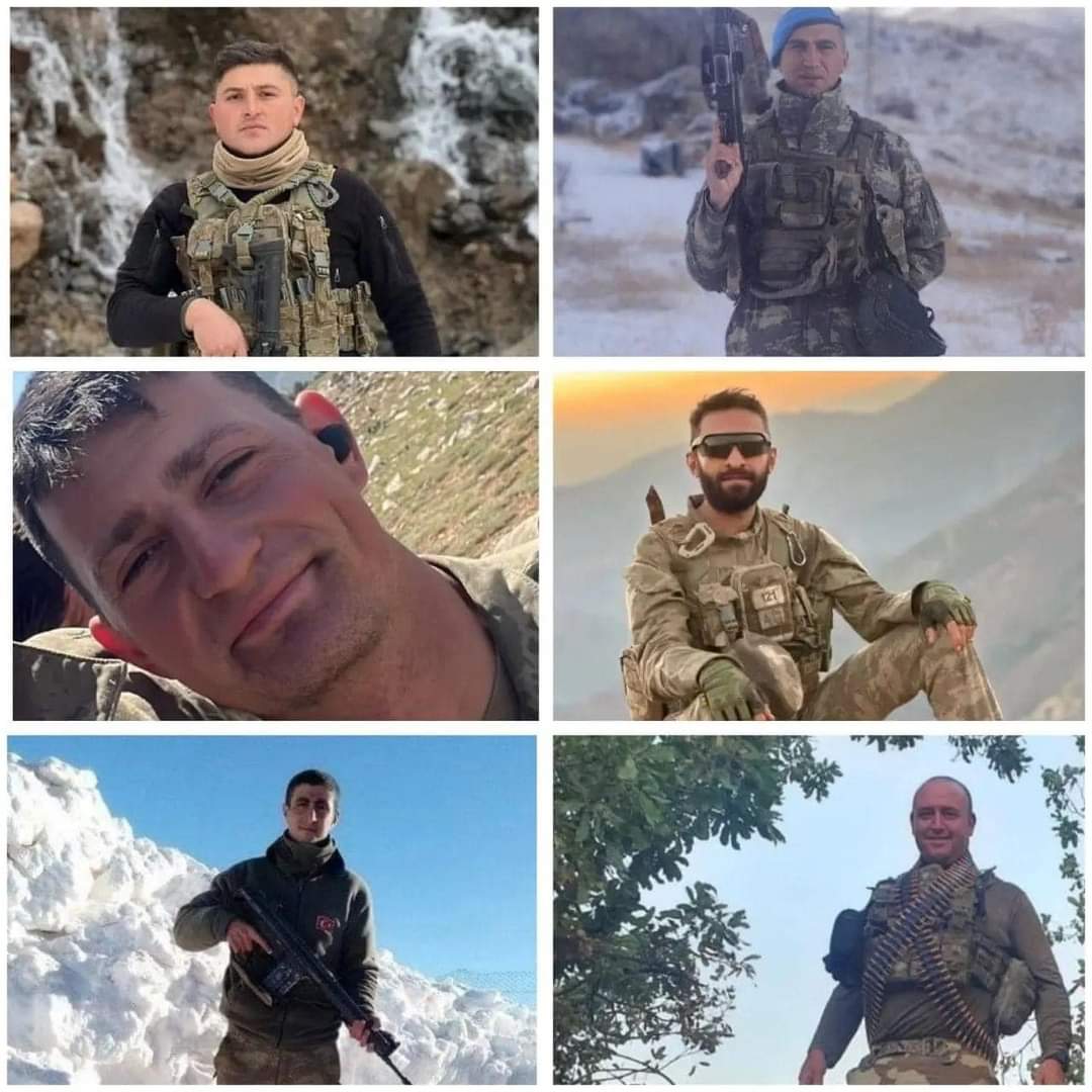 SaliSaliji's tweet photo. 6 şehit, 6 kahraman, 6 ana kuzusu... 😥 Yarınlar var olsun diye yarınlarından vazgeçen 6 yiğit! Aziz şehitlerimizin ruhları şad, mekanları cennet olsun... Yakınlarına sabırlar dilerim. Kahrolsun PKK!!! #Hakkaridağkomando  #sehidimizvar https://t.co/VZ6gHmylGT
