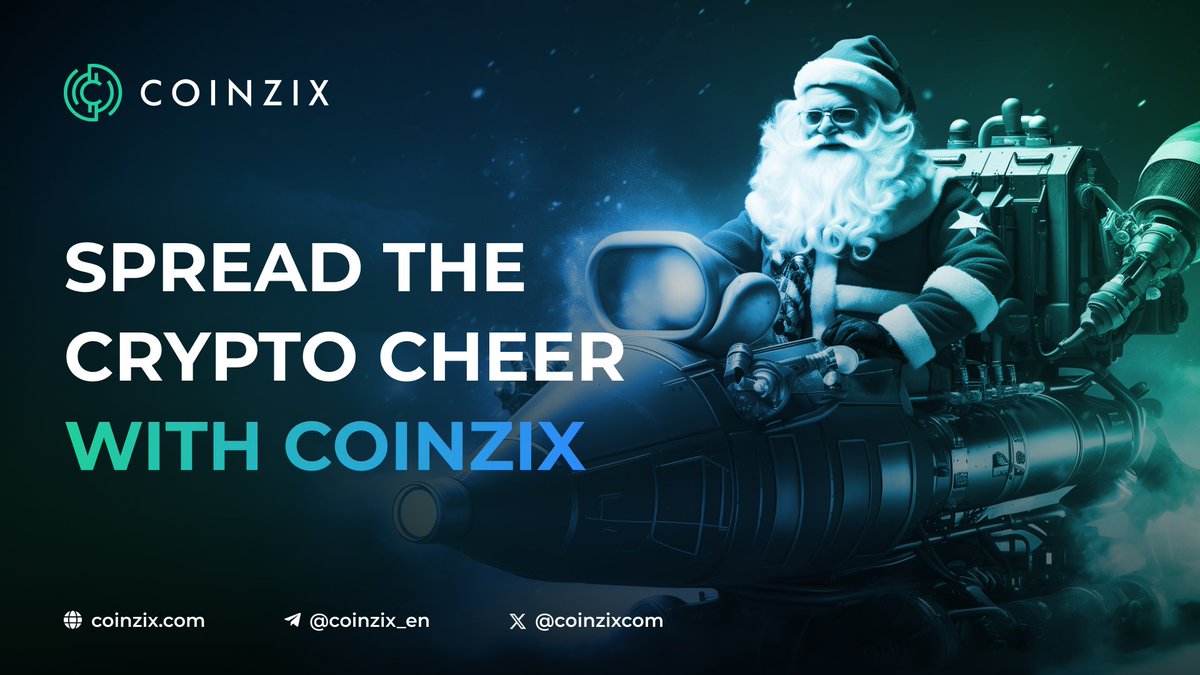 coinzixcom's tweet photo. ✨ Spread the Crypto cheer with #Coinzix!

Retweet and tag a friend who you'd love to share the joy of crypto with!

Use #ZIXHolidayJoy for a chance to win a share of $150 USDT—three winners, each getting $50!

🎄 Let's build a festive chain of tags! https://t.co/ro1ILC893Q