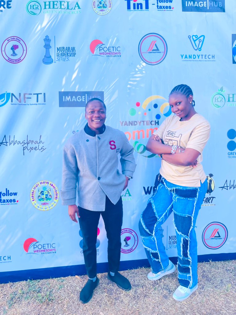 yazeed_mikail's tweet photo. Today is all about unlocking opportunities and empowering communities with over 100 changemakers.
Theme: From Bytes to Breakthrough; Youth Driven Innovation.
Here for the weekend, with my guy @EgbimJecinta at the #YandyTechCommunityFest2023 @YTCommunityFest
#Data #Policy #Env https://t.co/uMMvytoMNs