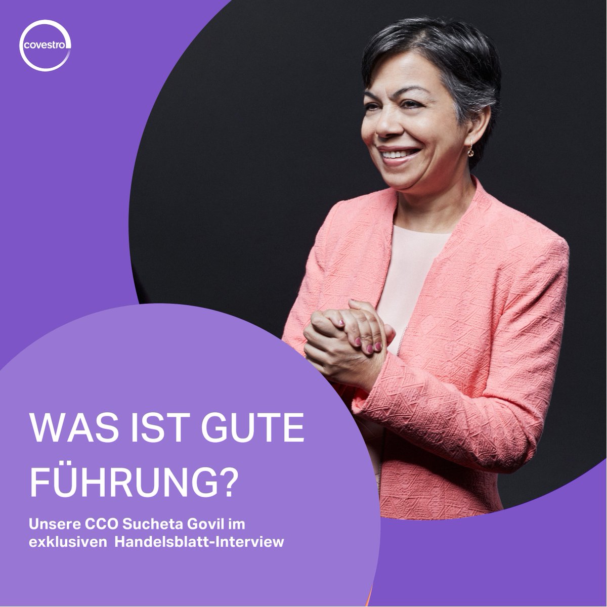 🤔Was macht gute Führung in schwierigen Zeiten aus? Für unsere CCO <a href="/Suegovil/">Sucheta Govil</a> ist es v.a. die Fähigkeit, Hoffnung zu geben. 🙌

Einige weitere spannende Fragen rund um das Thema #Führung hat sie dem <a href="/handelsblatt/">Handelsblatt</a> beantwortet. Nicht verpassen! 👇
handelsblatt.com/unternehmen/ma…