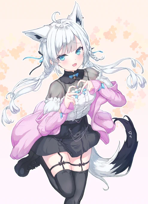 #絵フブキ #ホワイトブリニャンホワブリちゃん再び!ツリーにおまけの表情差分 