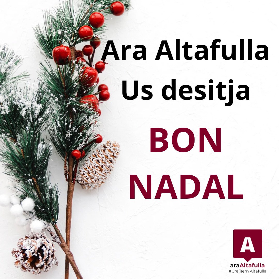 Ara Altafulla us desitja BON NADAL