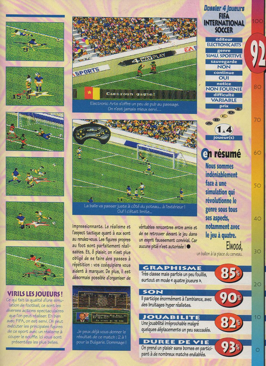 AllmightoFranky's tweet photo. On poursuit avec un petit dossier spécial jeux de sports jouables à 4 sur la #Megadrive de #SEGA on commence avec #MaddenNFL94,#NHLHockey94 et #FIFAInternationalSoccer jouables à 4 via l'accessoire #4wayPlay!! 5/6 https://t.co/iGbISWwYdK