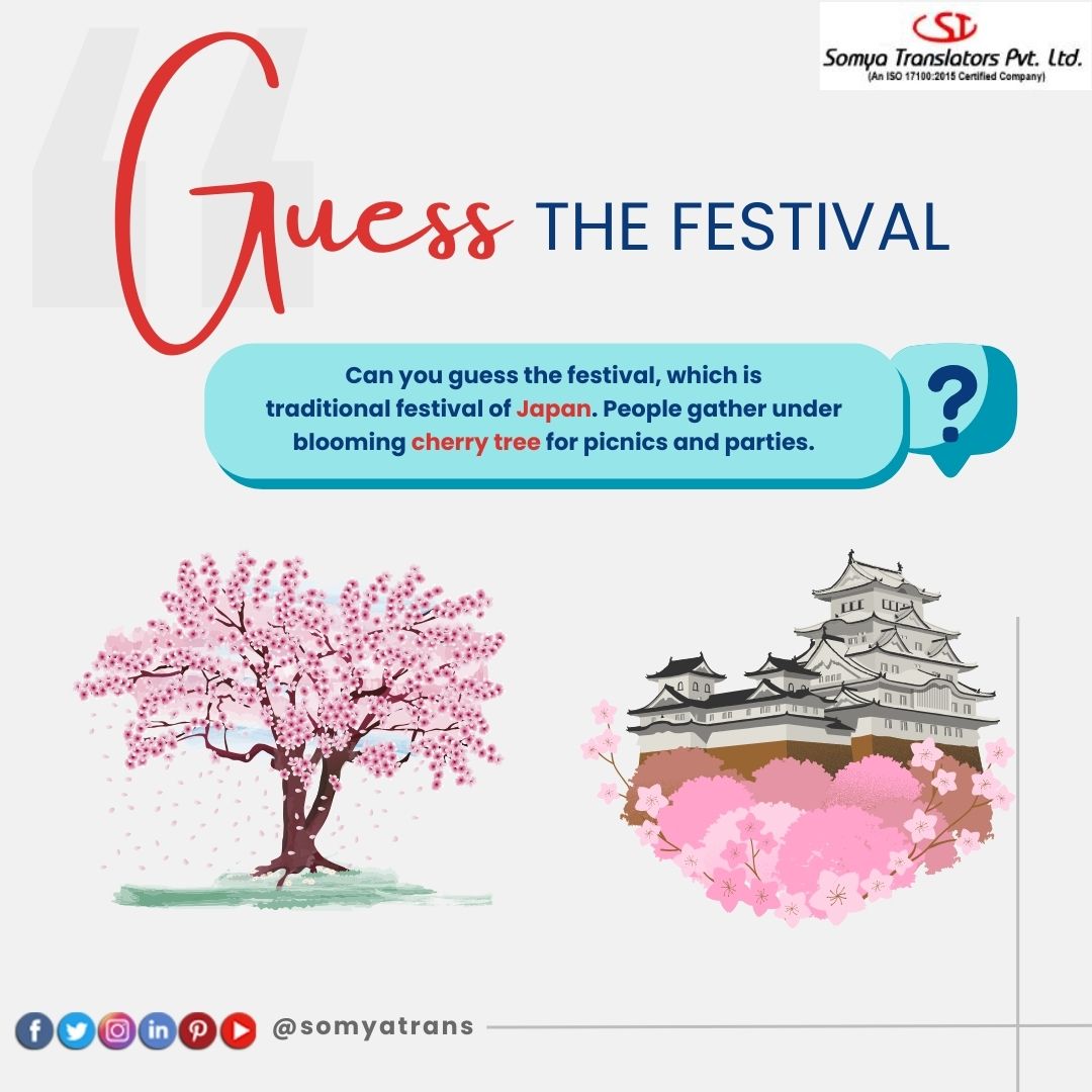 Guess the Festivity! 🌸🇯🇵 Hint: Locals unite beneath the blossoming cherry trees for lively picnics and joyous celebrations. Can you name this enchanting traditional Japanese festival? 🎉🍱 

#JapaneseTradition #CherryBlossomMagic