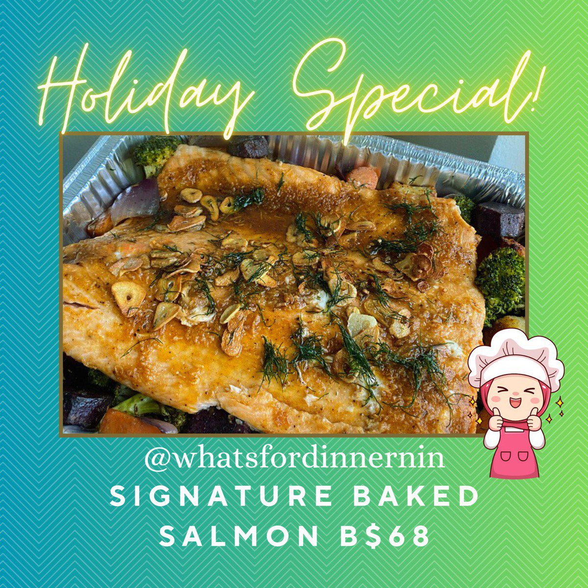 anakbrunei's tweet photo. Season's Gourmet Treat!

Dive into the rich, umami goodness of Chef Nina’s Baked Miso Salmon! 

Just 5 exclusive slots per day until New Year's Eve - a culinary masterpiece not to be missed! 

WhatsApp 7184430 to reserve your exclusive spot and avoid disappointment. https://t.co/uBWsgPsAhq