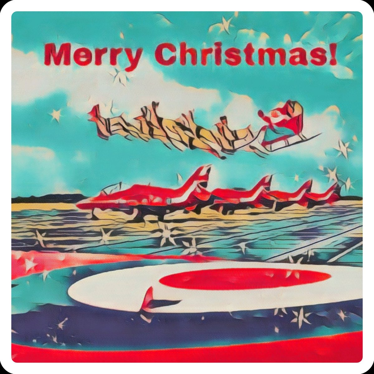 Merry Christmas! 
#merrychristmas #redarrows #stem #engineering #planespotting #aviationlovers  #aviationdaily #christmas #hawk #santa #xmas #ukmfts #avporn #avgeek #SeasonsGreetings