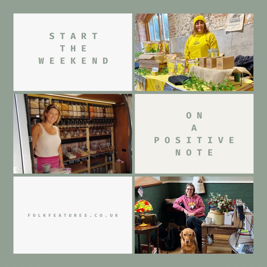 ⭐️ Welcome in the weekend with folkfeatures.co.uk 

🤩 <a href="/norwichporridge/">NorwichPorridgeCo</a> pop-up at Norwich Market
🤩 <a href="/CupboardLove/">CupboardLoveSuffolk</a> (at Framlingham Market today)
🤩 Old School Bookshop in Old Buckenham (Festive Sunday Opening tomorrow)

#folkfeatures #Norfolk #Suffolk #positivenews