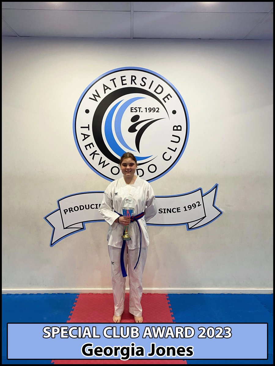 WatersideTKD's tweet photo. Georgia has been trading hard towards her black belt and also has become a great teacher of the Tigers.
The award is also as a result of her brave fight with illness this year.
Nothing will beat Georgia as she continues to smile every time you see her. 
#prestigeaward2023 https://t.co/k8awYRDmCC