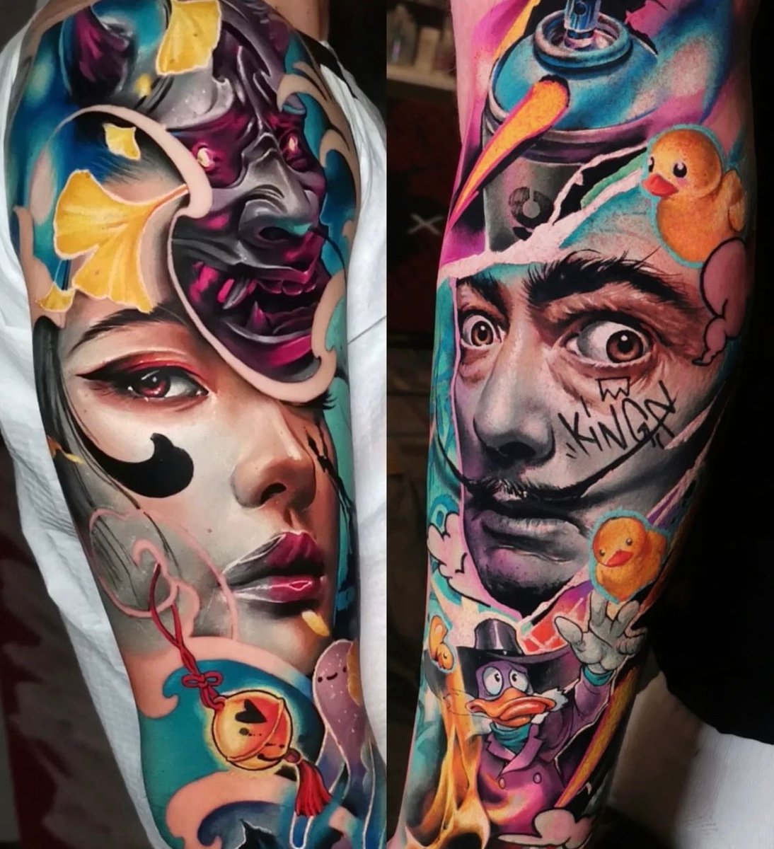 dermalizepro's tweet photo. Which one is your favourite? ✨

Stunning tattoos done by Dermalize Pro Team Artist @carolinacaosavalle

Protect Your Art! 💙

#dermalizepro https://t.co/y0q3bEhyXL