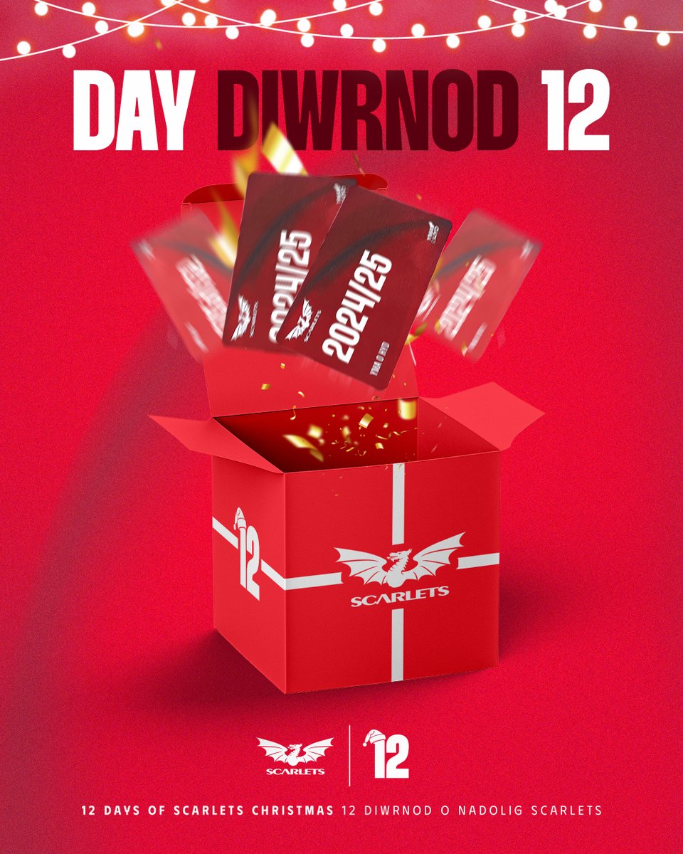 🎅 For our final gift we're giving away 1 full Season Membership for 24/25 season 🏉

To enter, like and share this post! Pob lwc 🤞

Am ein anrheg olaf, dyma cyfle i ennill Aelodaeth Tymor ar gyfer tymor 24/25!

Hoffwch a rhannwch am gyfle i ennill!