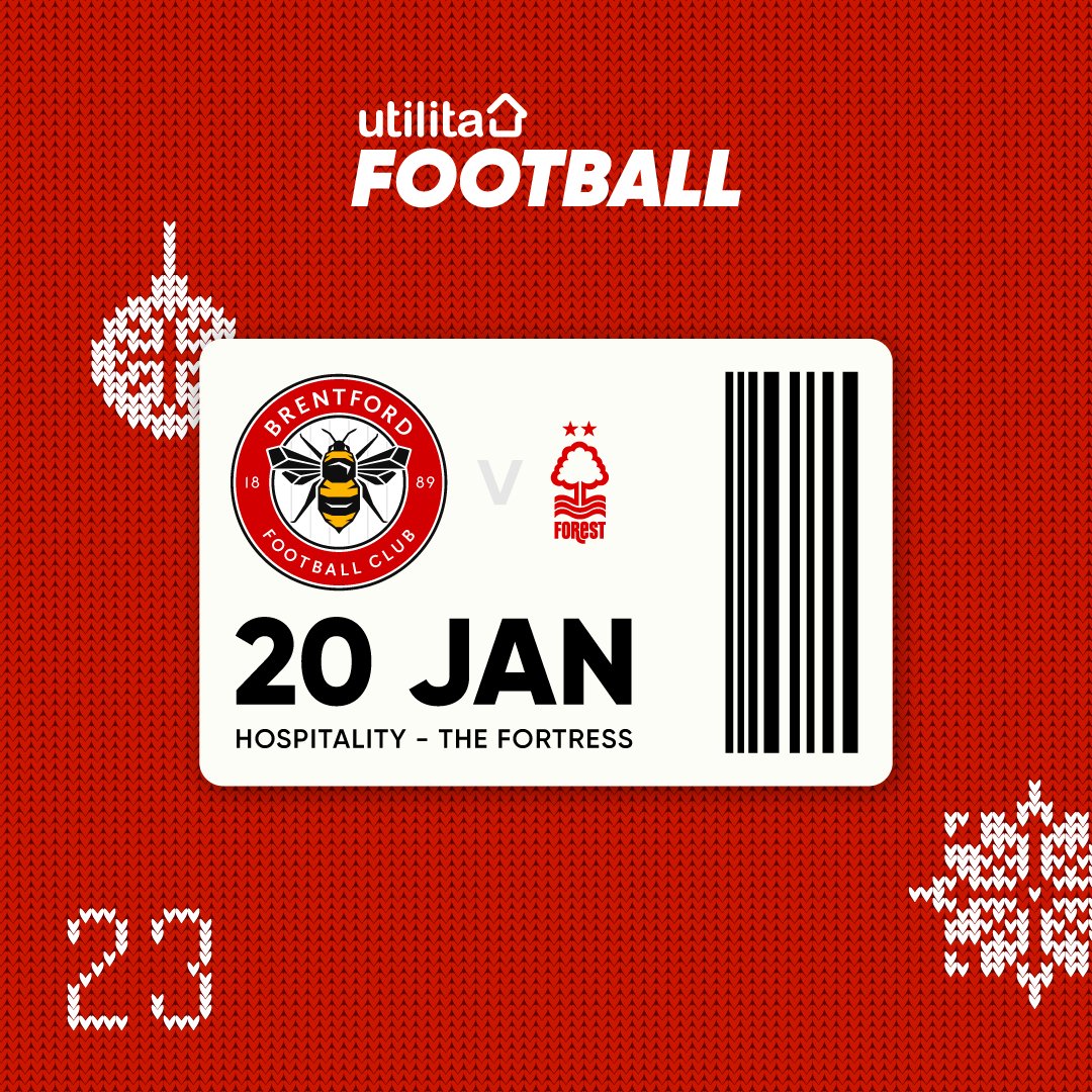UtilitaFootball's tweet image. 🎁 𝐔𝐅 𝐀𝐝𝐯𝐞𝐧𝐭 𝐂𝐚𝐥𝐞𝐧𝐝𝐚𝐫 🎁

🎟️ Win x2 hospitality tickets to @BrentfordFC vs Nottingham Forest!

RT, follow us and tag a mate for the chance to win - winners will be notified by DM

⌛ Entries close 10am December 24th

#UFAdventCalendar 📆 | #BrentfordFC